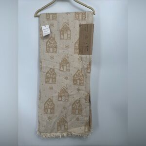 Antonio Salgado Portugal Throw Blanket Cotton Blend 51 X 63” Winter Scene Homes